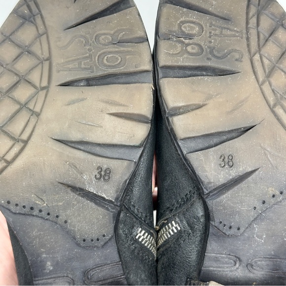 A.S.98 Black Ankle Boots - Picture 10 of 12